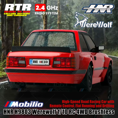 HNR H9803 Werewolf 1/10 RC 4WD Brushless High-Speed Road Racing Car with Remote Control Flat Running and Drifting