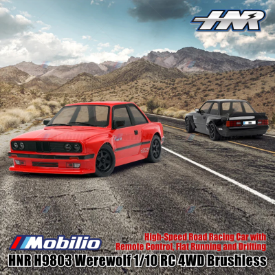 HNR H9803 Werewolf 1/10 RC 4WD Brushless High-Speed Road Racing Car with Remote Control Flat Running and Drifting