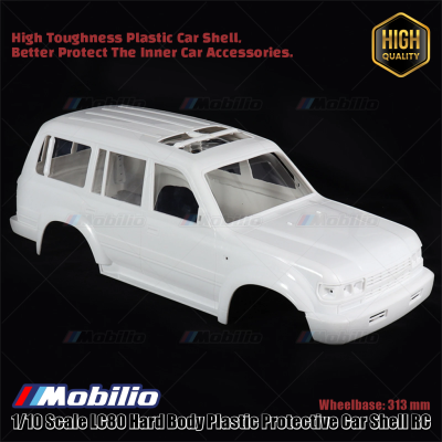1/10 Scale LC80 Hard Body Plastic Protective Car Shell RC Wheelbase 313 mm