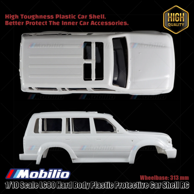 1/10 Scale LC80 Hard Body Plastic Protective Car Shell RC Wheelbase 313 mm