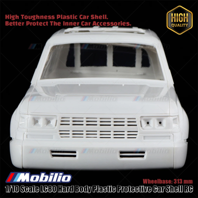 1/10 Scale LC80 Hard Body Plastic Protective Car Shell RC Wheelbase 313 mm