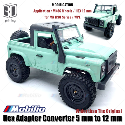 Upgrade Part - Hex Adapter Converter 5/12 mm Panjang 20 mm Rc Wheel