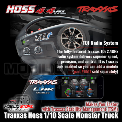 Traxxas Hoss 1/10 RTR Monster Truck 3S Brushless 4X4 VXL TQi TSM