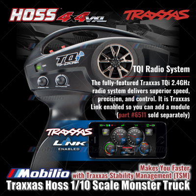 Traxxas Hoss 1/10 RTR Monster Truck 3S Brushless 4X4 VXL TQi TSM