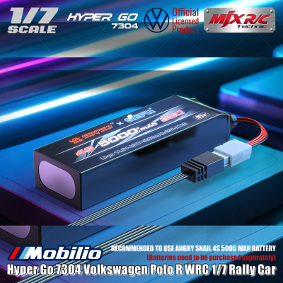 MJX Hyper Go 7304 VW Polo Brushless 1:7 Scale Drift Rally Car - 61KPH 4S LiPo without Battery & Charger