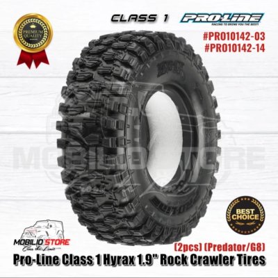 Pro-Line Class 1 Hyrax 1.9" (4.19" OD) Predator G8 Rock Terrain Truck Tires