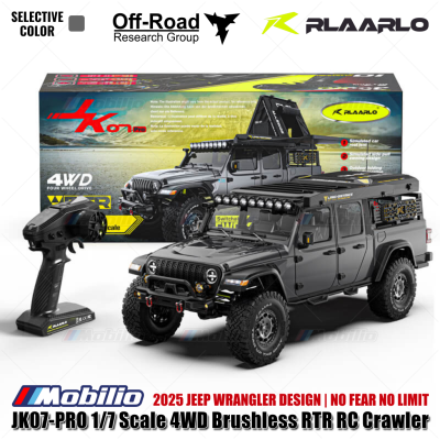 Rlaarlo JK07 PRO 1/7 Scale 4WD Brushless RTR 2.4GHz RC Crawler Adventure Wrangler 2025 Remote Control