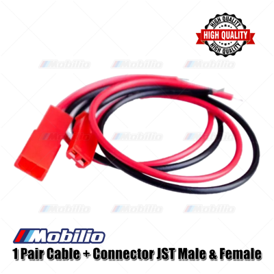 1 Set Cable & Connector JST Male Female Kabel Konektor