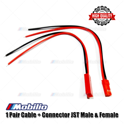 1 Set Cable & Connector JST Male Female Kabel Konektor