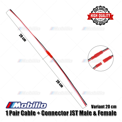1 Set Cable & Connector JST Male Female Kabel Konektor