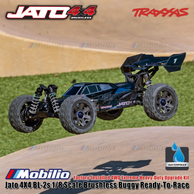 Traxxas Jato 4X4 BL-2s 1/8 Scale Brushless Buggy RTR Factory Installed 4WD Extreme Heavy-Duty Upgrade Kit