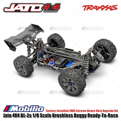 Traxxas Jato 4X4 BL-2s 1/8 Scale Brushless Buggy RTR Factory Installed 4WD Extreme Heavy-Duty Upgrade Kit