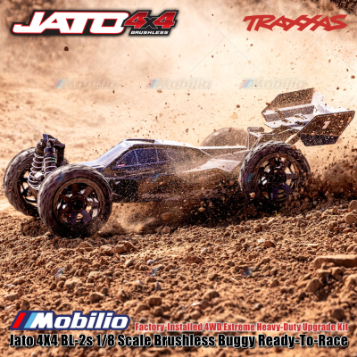 Traxxas Jato 4X4 BL-2s 1/8 Scale Brushless Buggy RTR Factory Installed 4WD Extreme Heavy-Duty Upgrade Kit