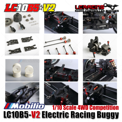 LC Racing LC10B5-V2 Electric Racing Buggy RC 1/10 Scale 4WD Competition Center Differential