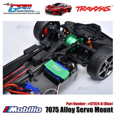 GPM Part #GT024 Aluminum 7075 Alloy Servo Mount for Traxxas 1/10 4WD Ford GT 4-TEC 2.0 / 4-TEC 3.0 / Toyota GR Supra GT4 Upgrade Parts