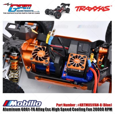 GPM Part #XRTM051FAN Aluminum 6061-T6 Alloy ESC High Speed Cooling Fan 20000 RPM (BL-2S: 3383 and Velineon VXL-3S: 3355R) for Traxxas 1/16 Mini XRT / Mini Maxx / 1/8 Jato 4X4 / 1/10 Slash Mudboss / Ford Fiesta ST Rally Upgrade Parts GPM Part #XRTM051FAN Aluminum 6061-T6 Alloy ESC High Speed Cooling Fan 20000 RPM (BL-2S: 3383 and Velineon VXL-3S: 3355R) for Traxxas 1/16 Mini XRT / Mini Maxx / 1/8 Jato 4X4 / 1/10 Slash Mudboss / Ford Fiesta ST Rally Upgrade Parts