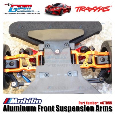GPM Part #GT055 Aluminum Front Suspension Arms For 1/10 Traxxas Ford GT 4-Tec 2.0 83056-4 / 4-Tec 3.0 93054-4 Upgrade Parts