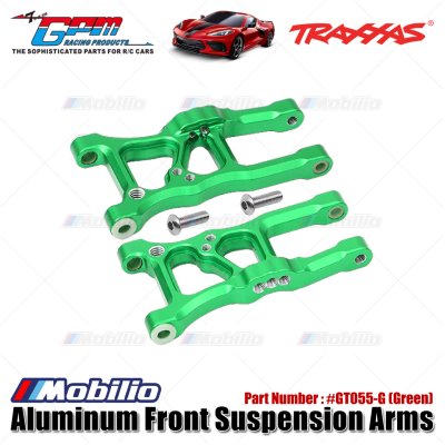 GPM Part #GT055 Aluminum Front Suspension Arms For 1/10 Traxxas Ford GT 4-Tec 2.0 83056-4 / 4-Tec 3.0 93054-4 Upgrade Parts