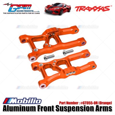 GPM Part #GT055 Aluminum Front Suspension Arms For 1/10 Traxxas Ford GT 4-Tec 2.0 83056-4 / 4-Tec 3.0 93054-4 Upgrade Parts
