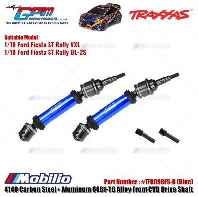 GPM Part #TFR098FS 4140 Carbon Steel & Aluminum 6061-T6 Alloy Front CVD Drive Shaft for Traxxas 1/10 Ford Fiesta ST Rally VXL Upgrade Parts GPM Part #TFR098FS 4140 Carbon Steel & Aluminum 6061-T6 Alloy Front CVD Drive Shaft for Traxxas 1/10 Ford Fiesta ST Rally VXL Upgrade Parts