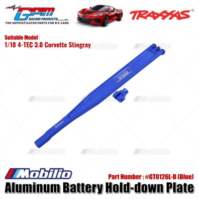 GPM Part #GT0126L Aluminum Battery Hold-Down Plate for 1/10 Traxxas 4-Tec 3.0 Corvette Stingray 93054-4 Upgrade Parts GPM Part #GT0126L Aluminum Battery Hold-Down Plate for 1/10 Traxxas 4-Tec 3.0 Corvette Stingray 93054-4 Upgrade Parts