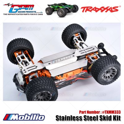 GPM Part #TXMM333 Stainless Steel Skid Kit for Traxxas 1/16 Mini XRT VXL 3S / Mini Maxx Monster Truck Upgrade Parts GPM Part #TXMM333 Stainless Steel Skid Kit for Traxxas 1/16 Mini XRT VXL 3S / Mini Maxx Monster Truck Upgrade Parts