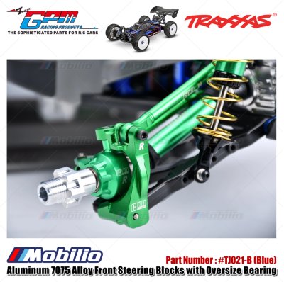 GPM Part #TJ021 Aluminum 7075 Alloy Front Steering Blocks with Oversize Bearing for Traxxas 1:8 Jato 4x4 VXL / 1/10 Bigfoot / Ford F-150 Raptor / Rustler / Slash / Stampede / Ford Fiesta ST Rally Upgrade Parts GPM Part #TJ021 Aluminum 7075 Alloy Front Steering Blocks with Oversize Bearing for Traxxas 1:8 Jato 4x4 VXL / 1/10 Bigfoot / Ford F-150 Raptor / Rustler / Slash / Stampede / Ford Fiesta ST Rally Upgrade Parts