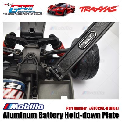 GPM Part #GT0126L Aluminum Battery Hold-Down Plate for 1/10 Traxxas 4-Tec 3.0 Corvette Stingray 93054-4 Upgrade Parts