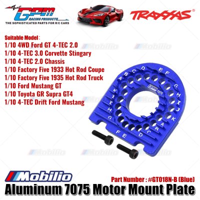 GPM Part #GT018N Aluminum 7075 Motor Mount Plate with Heat Sink Fins for Traxxas 1/10 Ford GT 4-TEC 2.0 83056-4 / 3.0 Corvette Stingray 93054-4 Upgrade Parts GPM Part #GT018N Aluminum 7075 Motor Mount Plate with Heat Sink Fins for Traxxas 1/10 Ford GT 4-TEC 2.0 83056-4 / 3.0 Corvette Stingray 93054-4 Upgrade Parts