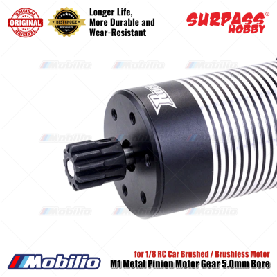 Surpass Hobby M1 Metal Pinion Motor Gear 5.0mm Bore for 1/8 RC Car Brushed Brushless Motor