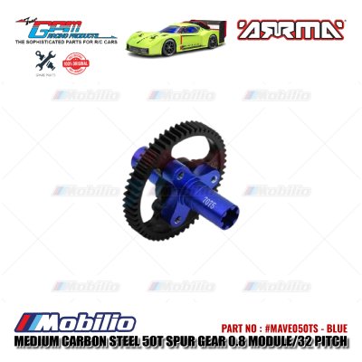 GPM Part #MAVE050TS Medium Carbon Steel 50T Spur Gear 0.8 Module/32 Pitch Arrma Kraton 4X4 4S BLX Monster Truck