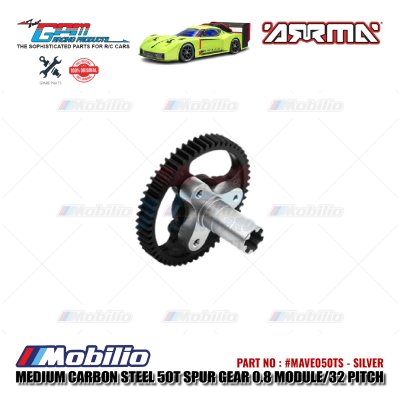 GPM Part #MAVE050TS Medium Carbon Steel 50T Spur Gear 0.8 Module/32 Pitch Arrma Kraton 4X4 4S BLX Monster Truck