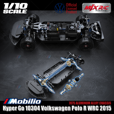 MJX Hyper Go 10304 (DC) 70KPH Brushless 1:10 Scale VW Polo Rally Car with Battery 2S 5000 and Charger
