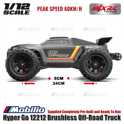 MJX Hyper Go 12212 65KPH Brushless 1:12 Scale Truck Ready To Run RTR
