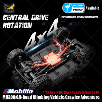TopFire MN300 Tank 300 Top Fire Off-Road Climbing Vehicle Crawler Adventure 1/12 Scale RC Car RTR 2.4GHz Full Proportional Waterproof Available Mobilio