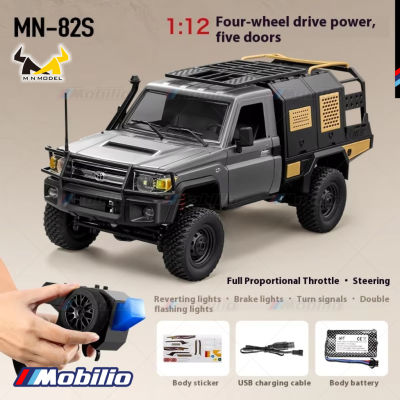 MN82S 1/12 Scale Electric 4WD Off-Road Crawler Toyota Land Cruiser LC79 Car Adventure