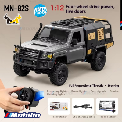 MN82S 1/12 Scale Electric 4WD Off-Road Crawler Toyota Land Cruiser LC79 Car Adventure