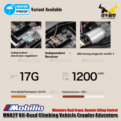 MN82T RC Off-Road Climbing Vehicle Crawler Adventure Car Remote Control Waterproof Variant Available