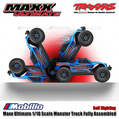 Traxxas 89087-4 Maxx Ultimate 1/10 Scale Monster Truck Fully Assembled RTR Ready-To-Race RC with TQi 2.4 GHz Radio System VXL-4S Brushless Power System