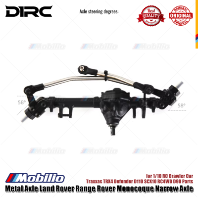 D1RC Metal Axle Land Rover Range Rover Monocoque Narrow Axle for 1/10 RC Crawler Car