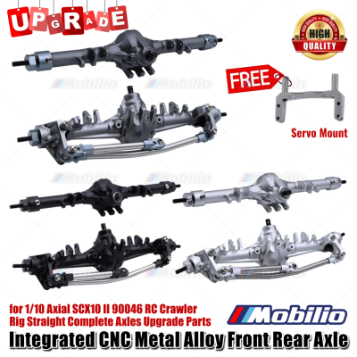Gardan Upgrade CNC Metal Alloy Front Rear Axle for 1/10 Axial SCX10 II