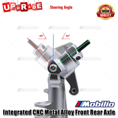 Gardan Upgrade CNC Metal Alloy Front Rear Axle for 1/10 Axial SCX10 II