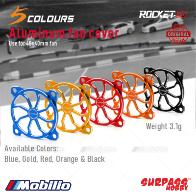 Surpass Hobby Rocket-RC Metal Alloy Fan Cover & Screw Use for 30x30mm / 40x40mm RC Motor Electric Speed Control ESC Regulating Fan Heat Dissipatation Protection Cover Guard