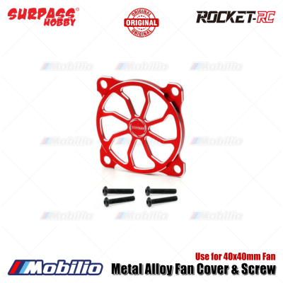 Surpass Hobby Rocket-RC Metal Alloy Fan Cover & Screw Use for 30x30mm / 40x40mm RC Motor Electric Speed Control ESC Regulating Fan Heat Dissipatation Protection Cover Guard