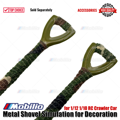 Accessories Metal Shovel Simulation Army for Decoration for 1/12 1/10 RC Crawler Car Remote Control