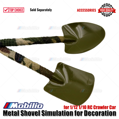Accessories Metal Shovel Simulation Army for Decoration for 1/12 1/10 RC Crawler Car Remote Control