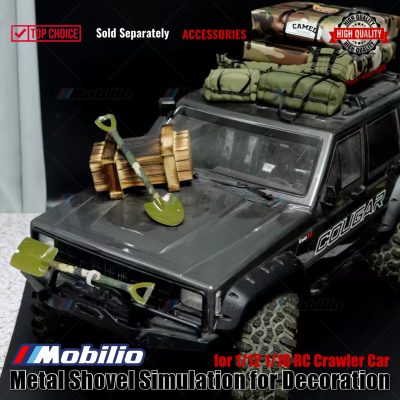 Accessories Metal Shovel Simulation Army for Decoration for 1/12 1/10 RC Crawler Car Remote Control