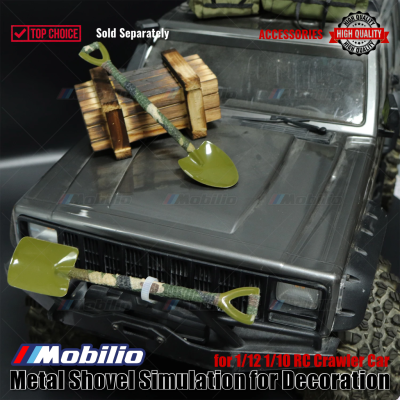 Accessories Metal Shovel Simulation Army for Decoration for 1/12 1/10 RC Crawler Car Remote Control
