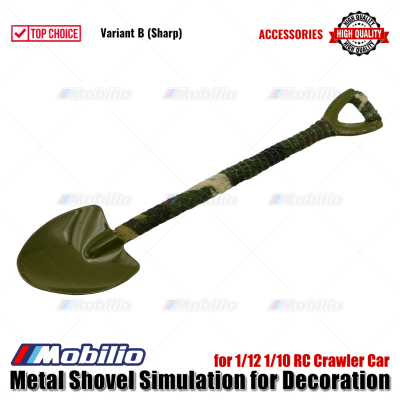 Accessories Metal Shovel Simulation Army for Decoration for 1/12 1/10 RC Crawler Car Remote Control