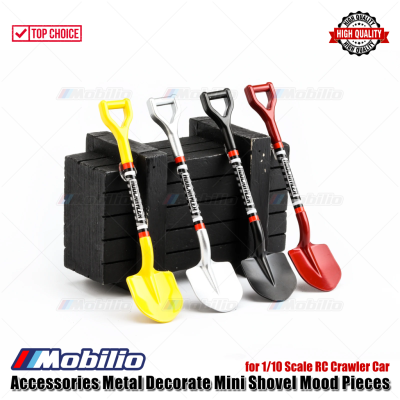 Accessories Metal Decorate Mini Shovel Mood Pieces Skop for 1/10 Scale RC Crawler Car TRX-4 SCX10 RGT Vanquish